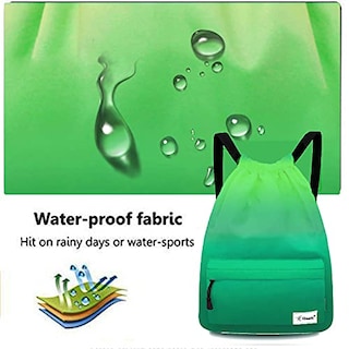 Foto 4 | Venta Internacional- Bolsa con Cordón Impermeable Mochila Deportiva para Hombres Mujeres y Niñas