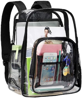 Foto 1 | Venta Internacional- Mochila FEWOFJ PVC Transparente Resistente Gran Capacidad Unisex
