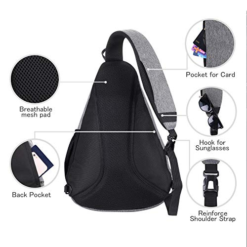 Foto 6 pulgar | Venta Internacional - Mochila Sling Bag Crossbody Waterfly para Hombro Informal Cruzada Pecho o Lateral