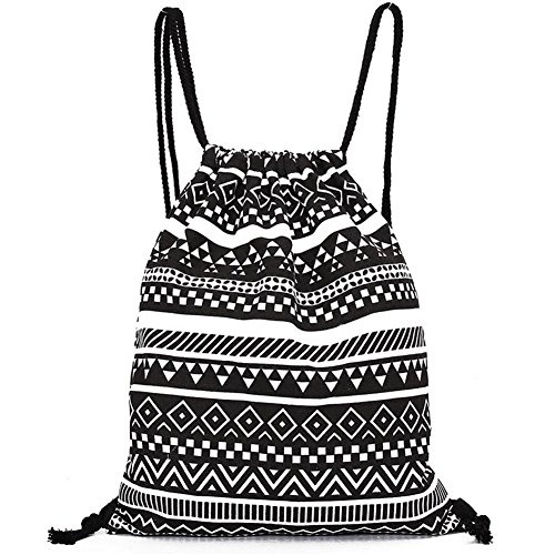 Venta Internacional- Bolsa Gym Danuc Mochila Cordón Deporte Unisex color Negro