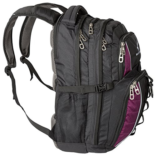 Foto 4 pulgar | Venta Internacional- Mochila para Laptop Viajes Escuela o Negocios Urban Commuter de Exos Negra con Ribetes Morados