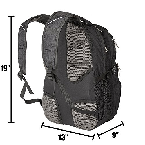 Foto 6 pulgar | Venta Internacional- Mochila para Laptop Viajes Escuela o Negocios Urban Commuter de Exos Negra con Ribetes Morados