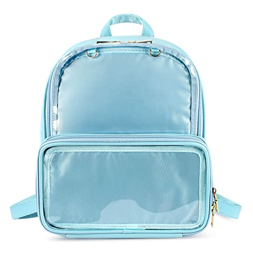 Venta Internacional- Bolso de Piel Sintética de Caramelos con Doble Ventana y Pins Kawaii Steamedbun Ita Bag con Insert