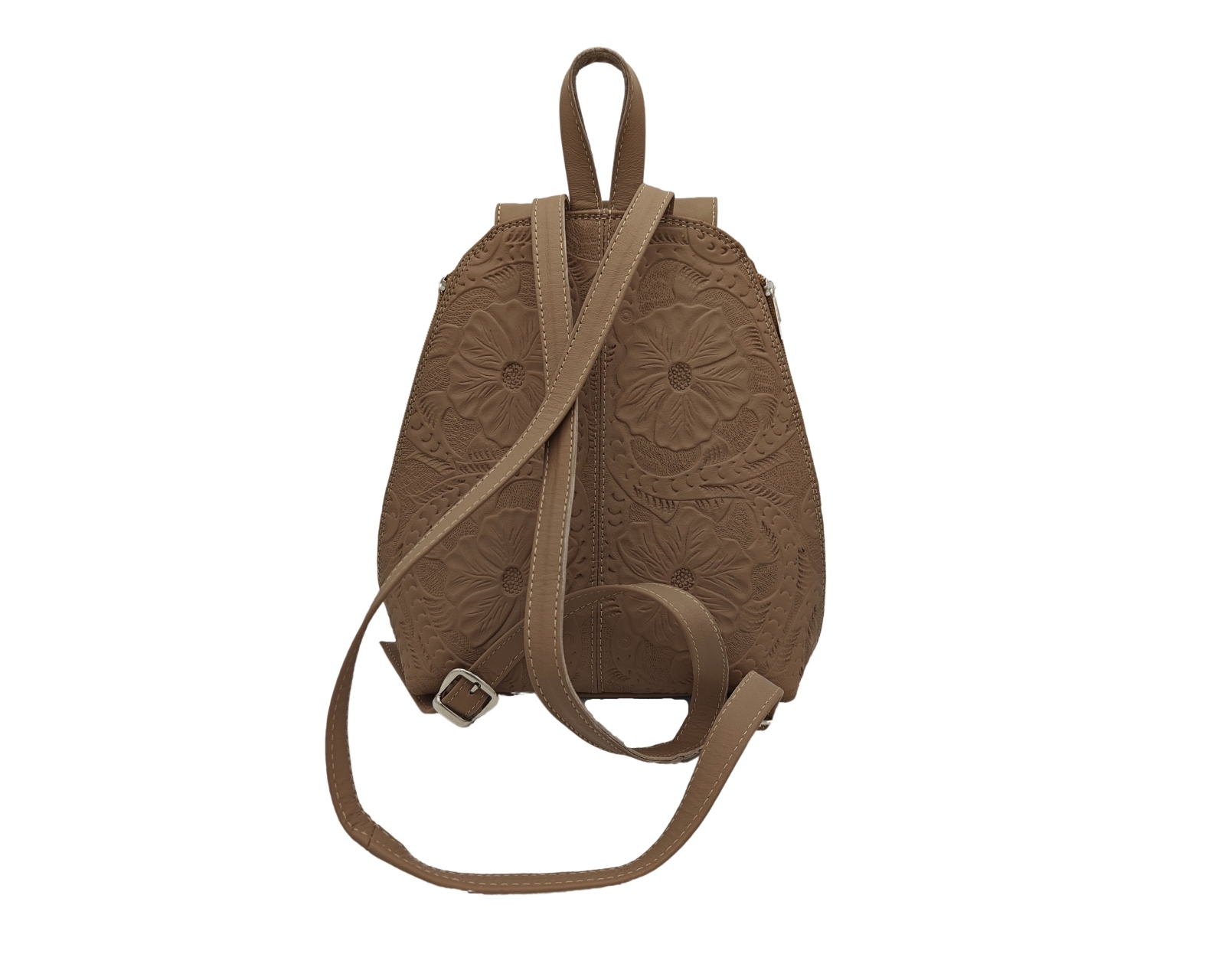 Foto 3 pulgar | Mochila En Piel Vacuno Cincelada Fana Valentina Avellana