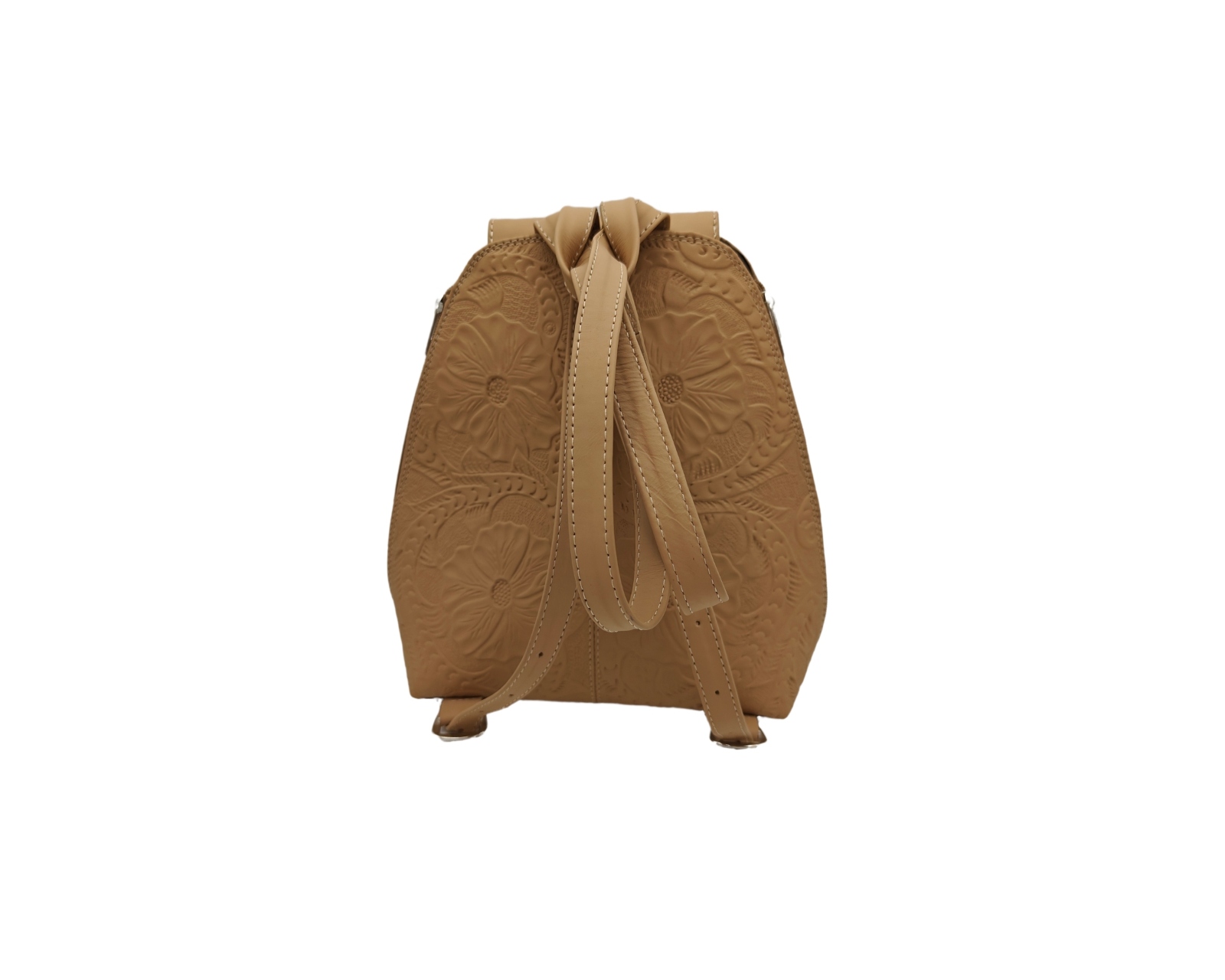 Foto 2 | Mochila En Piel Vacuno Cincelada Fana Valentina Camel