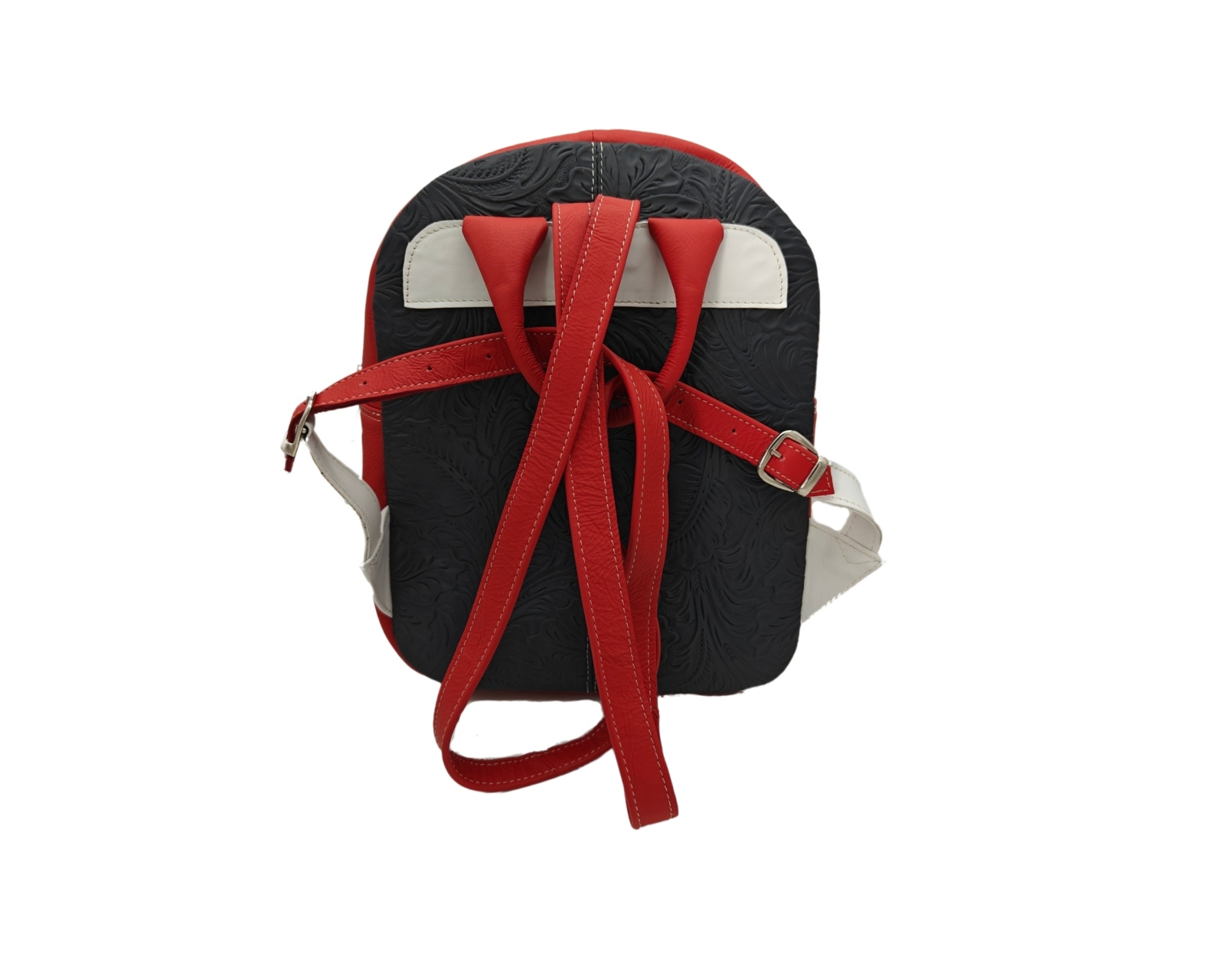 Foto 4 pulgar | Mochila En Piel Vacuno Cincelada Fana Karolina Multicolor