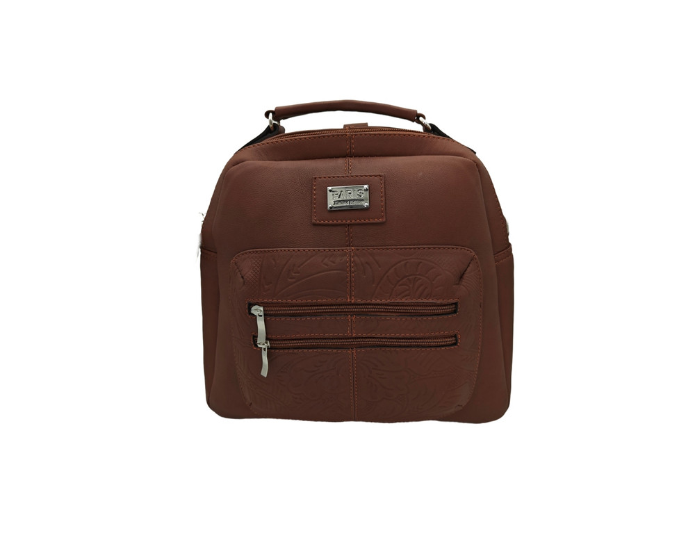 Foto 1 | Mochila En Piel Vacuno Cincelada Fana Arabella Chedrón