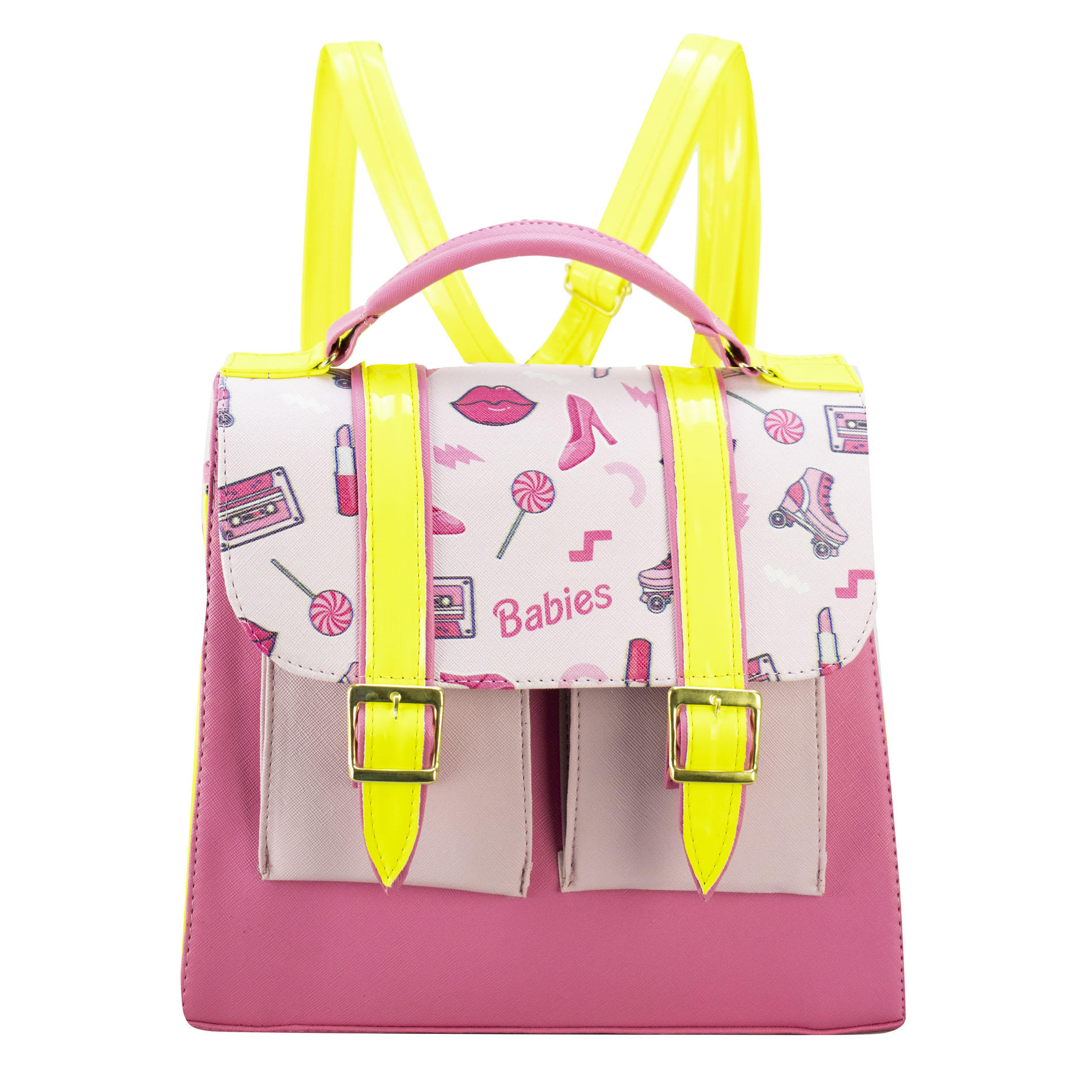 Mochila Para Dama Rosa Pop Babies Sintetico Daisy  Nueva Imagen