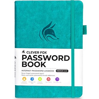 Foto 1 | Venta Internacional- Libreta de Contraseñas Clever Fox con Pestañas 70 Characters