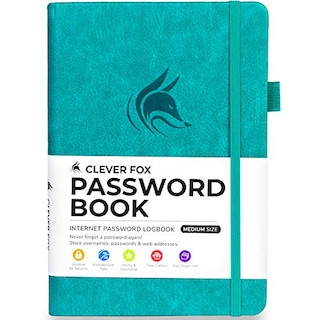 Foto 2 | Venta Internacional- Libreta de Contraseñas Clever Fox con Pestañas 70 Characters