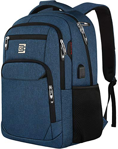 Venta Internacional-Mochila Antirrobo Volher color Azul Impermeable