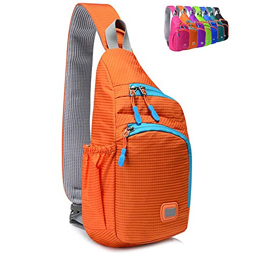 Foto 2 pulgar | Venta Internacional- Pequeña Mochila de Hombro Peicees Impermeable Unisex Mochila de día Cruzada al Pecho Naranja