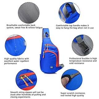Foto 3 | Venta Internacional- Pequeña Mochila de Hombro Peicees Impermeable Unisex Mochila de día Cruzada al Pecho Naranja