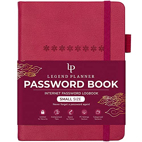 Foto 2 pulgar | Venta Internacional- Libreta Legend Planner con Pestañas Registro De Internet y Contraseñas. Tamaño Bolsillo 4.0''x5.