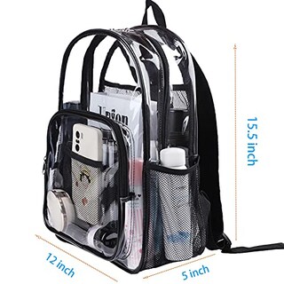 Foto 2 | Venta Internacional-Mochila Escolar Bajnokou color Transparente para Mujer