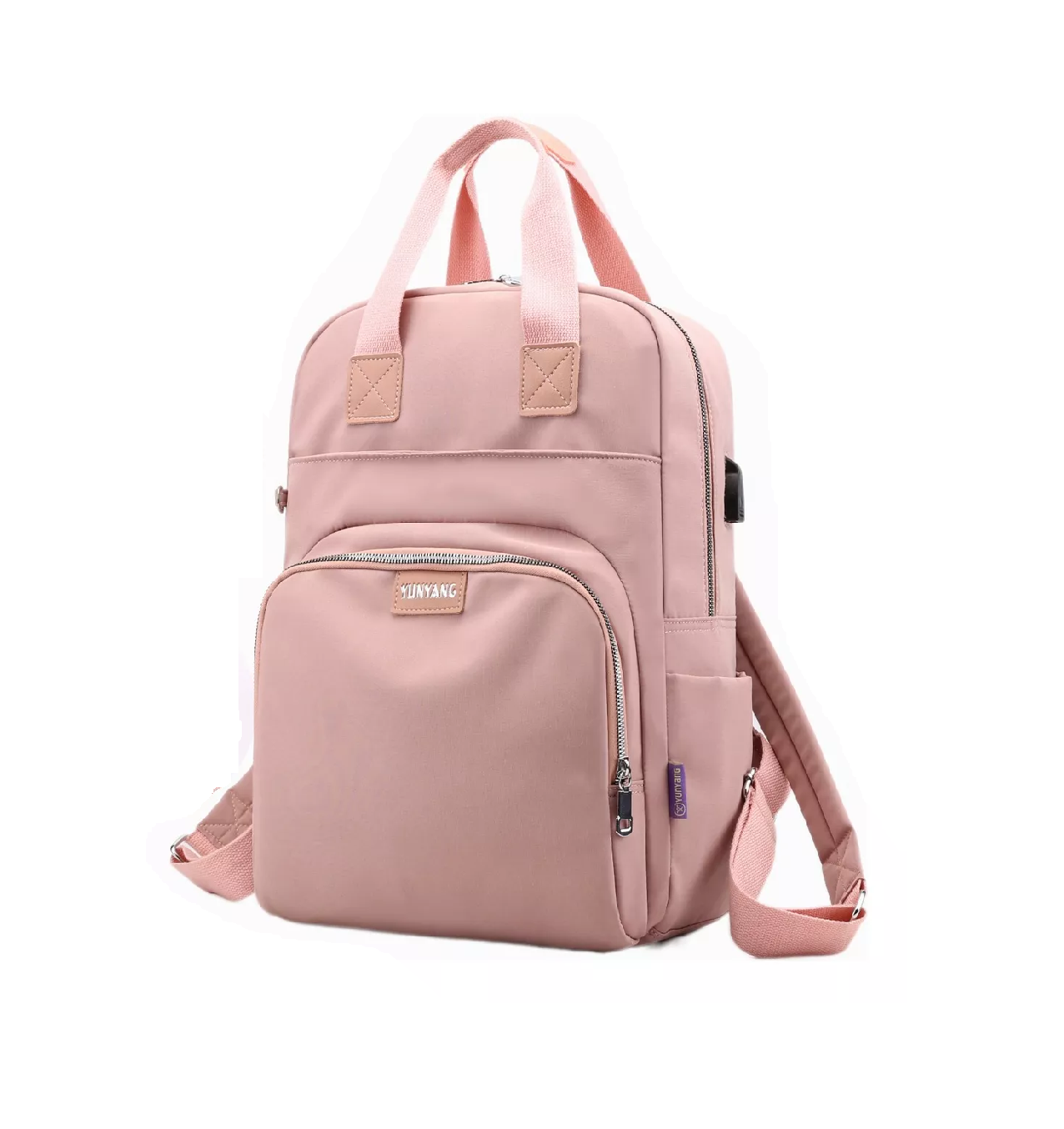 Foto 2 pulgar | Mochila Para Ordenador Portátil con Usb Belug Rosa