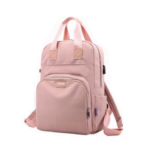 Foto 1 | Mochila Para Ordenador Portátil con Usb Belug Rosa