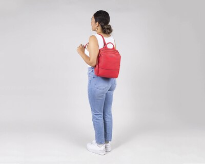 Foto 8 | Mochila para Dama Chenson Roja Fátima