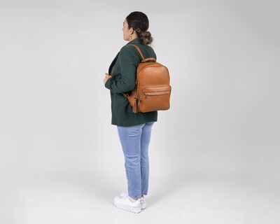 Foto 8 | Mochila para Dama Chenson Café Fátima