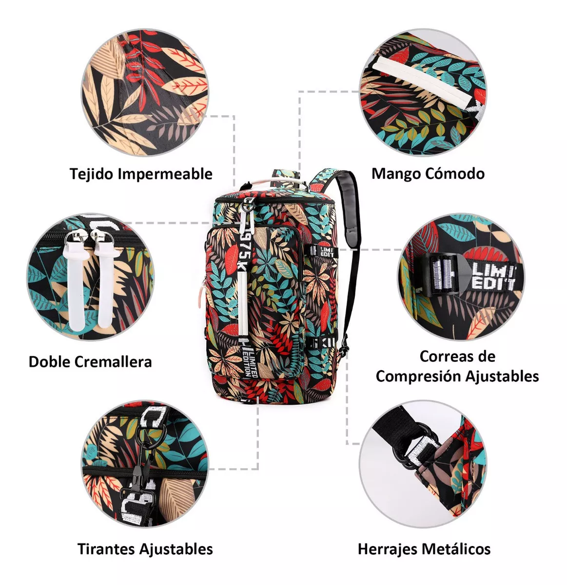 Foto 3 | Mochila Impermeable Eo Safe Imports ESI-10124 Multicolor