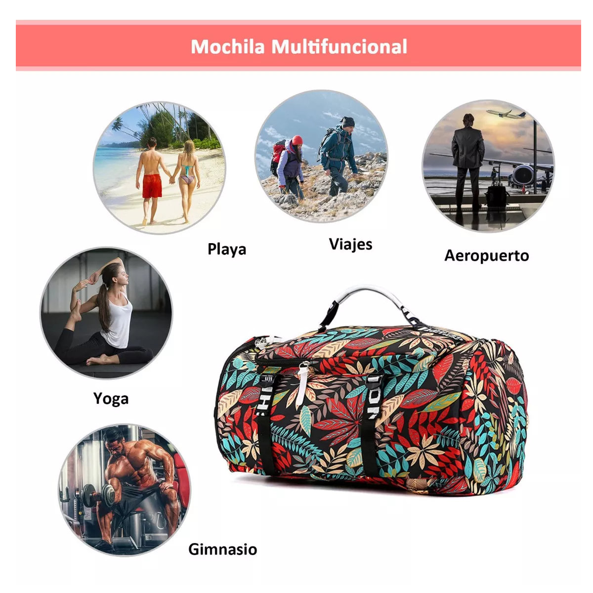 Foto 5 | Mochila Impermeable Eo Safe Imports ESI-10124 Multicolor