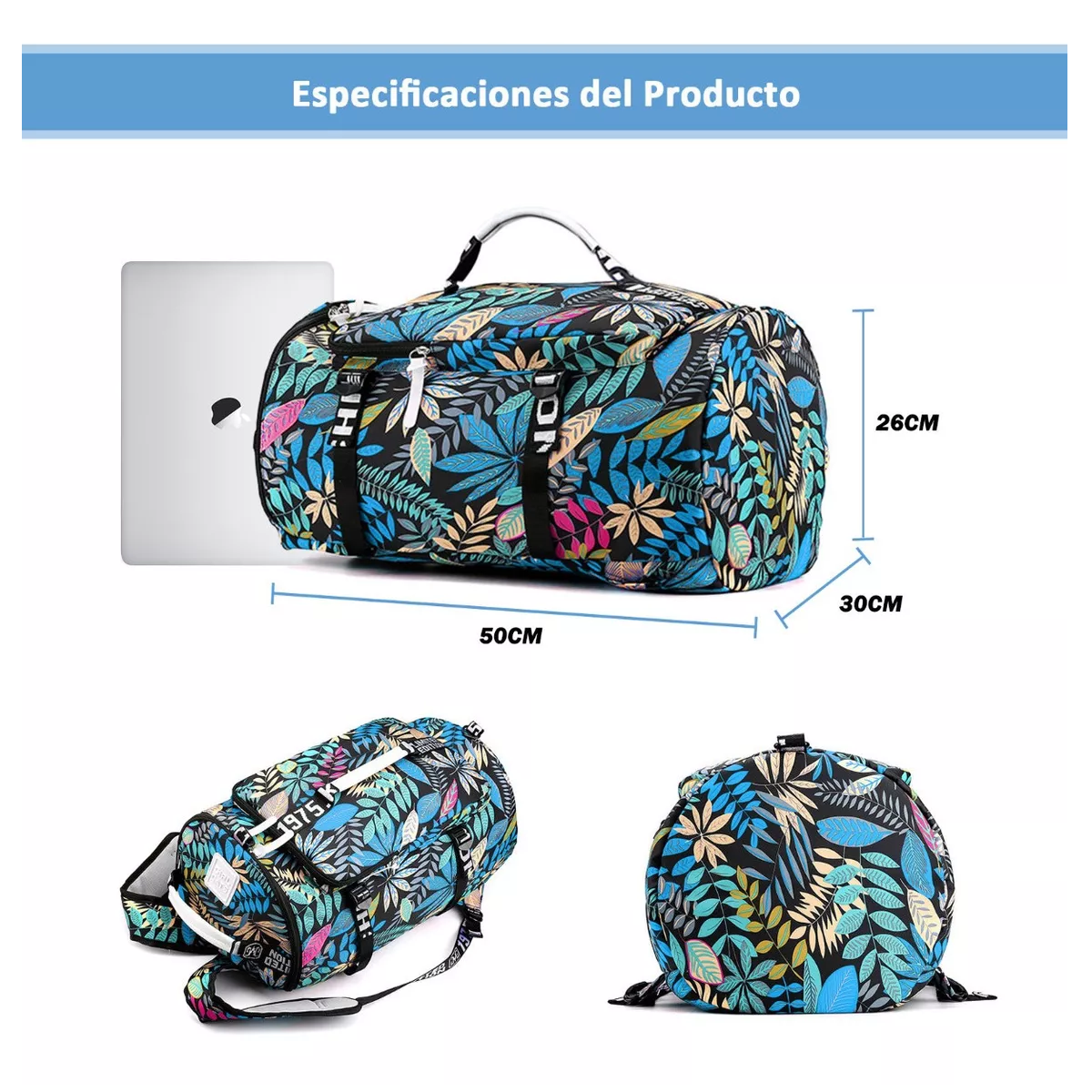 Foto 3 | Mochila Impermeable Eo Safe Imports ESI-10123 Azul