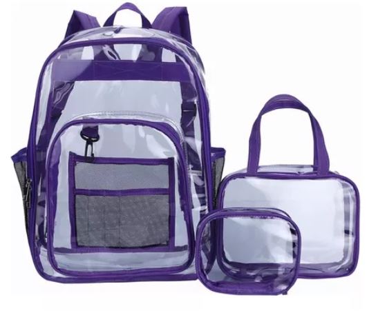 Kit de Mochila Wünd Transparente 3 Piezas