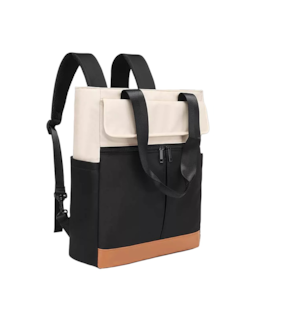 Foto 1 | Mochila Lab.G Negra/Beige Antirrobo Impermeable