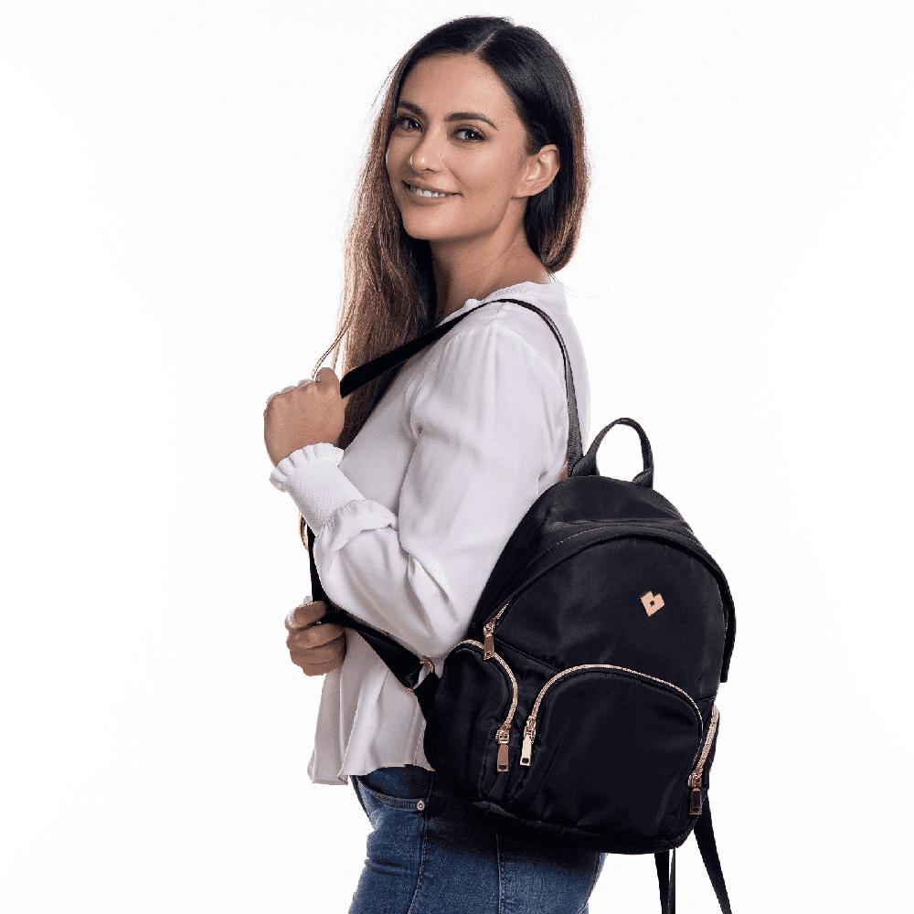 Foto 5 | Mochila Casual LuckyLy Carly Negra para Mujer