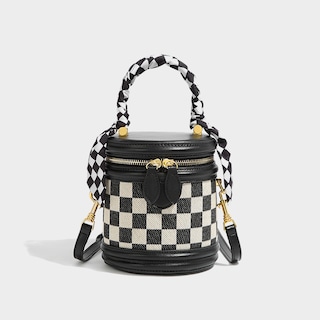 Foto 1 | Venta Internacional- Bolso de Hombro de Lona Tipo Cubo para Mujer