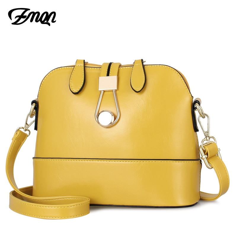 Foto 3 pulgar | Venta Internacional-bolso Bandolera Zmqn De Cuero Amarillo De Moda Para Mujer