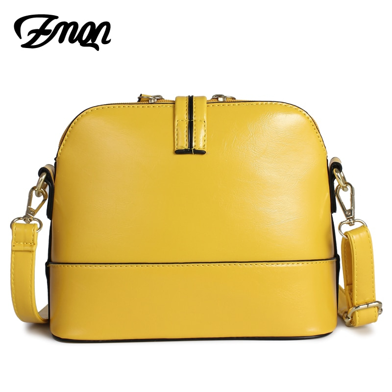 Foto 4 pulgar | Venta Internacional-bolso Bandolera Zmqn De Cuero Amarillo De Moda Para Mujer