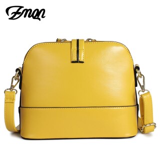 Foto 3 | Venta Internacional-bolso Bandolera Zmqn De Cuero Amarillo De Moda Para Mujer