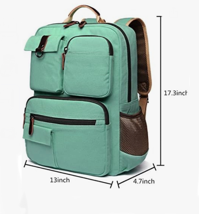 Foto 4 pulgar | Mochila Escolar Camtop Verde