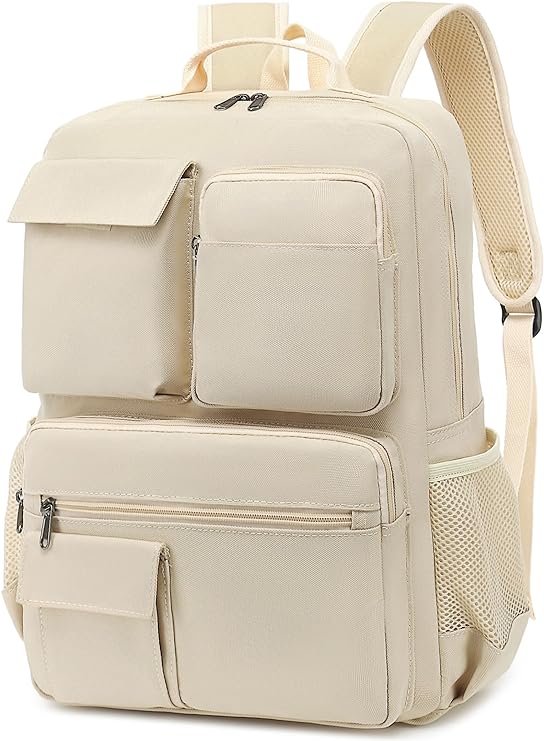 Mochila Escolar Camtop Beige para Laptop