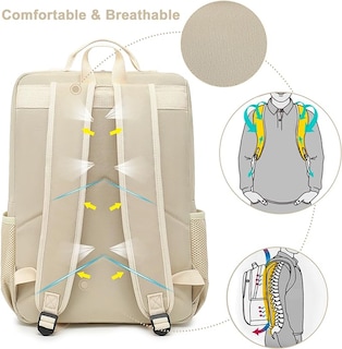 Foto 3 | Mochila Escolar Camtop Beige para Laptop