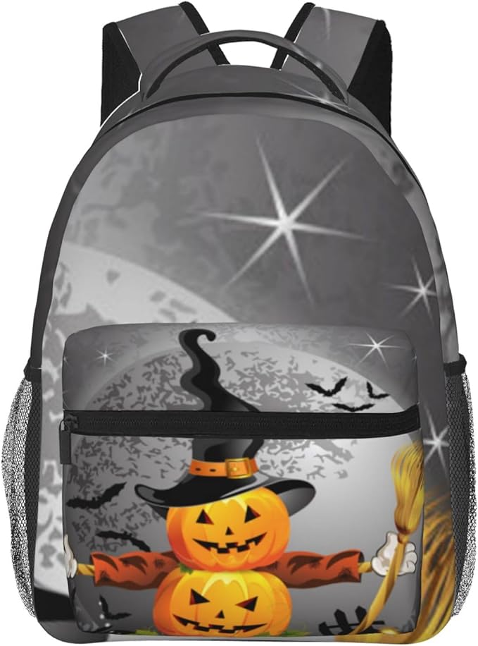 Foto 2 pulgar | Mochila Casual Wünd Gris Halloween