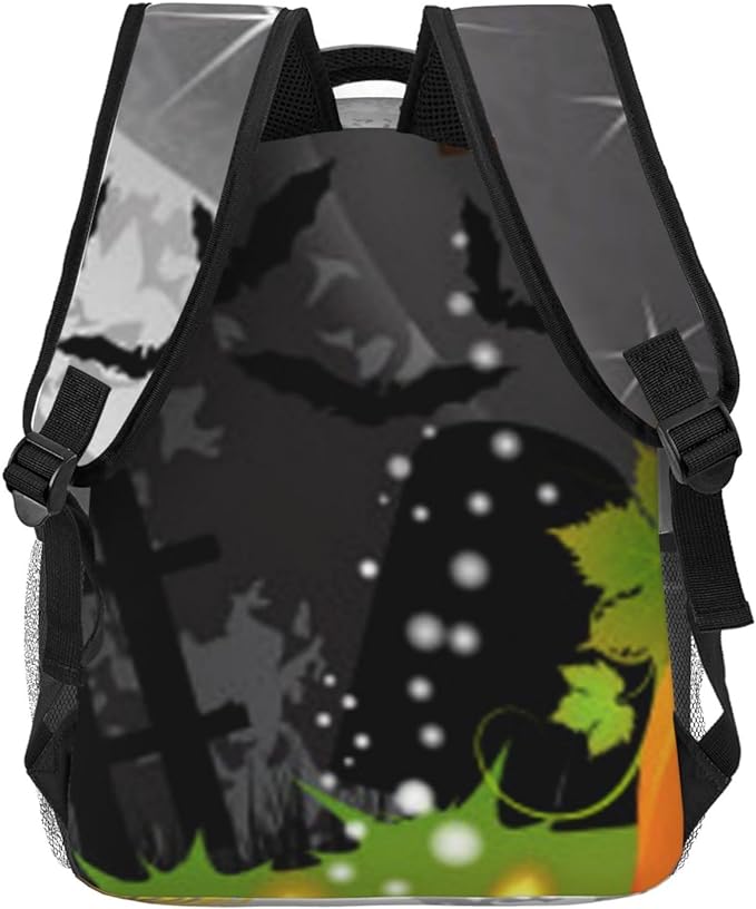 Foto 4 pulgar | Mochila Casual Wünd Gris Halloween