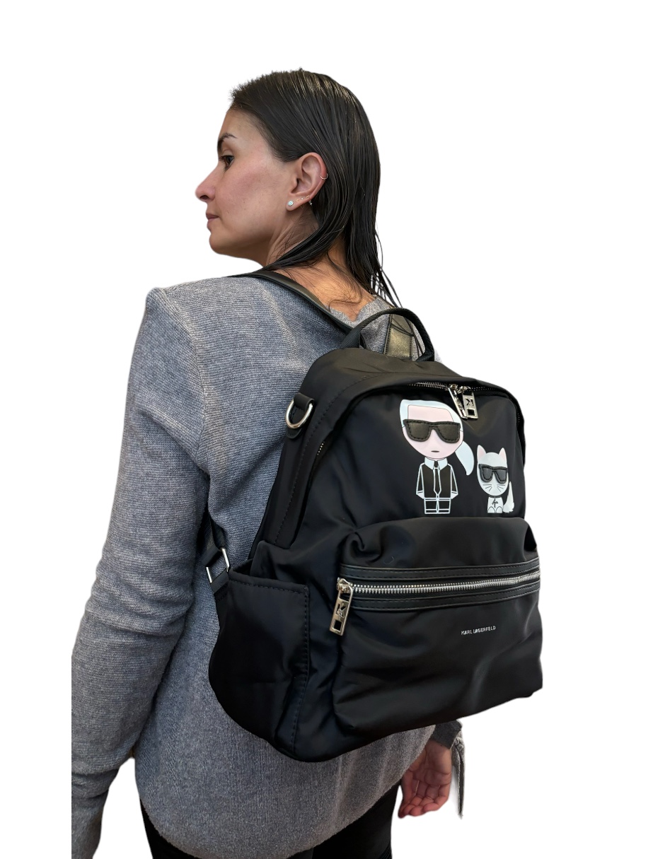 Foto 7 | Mochila Karl Lagerfeld Negra