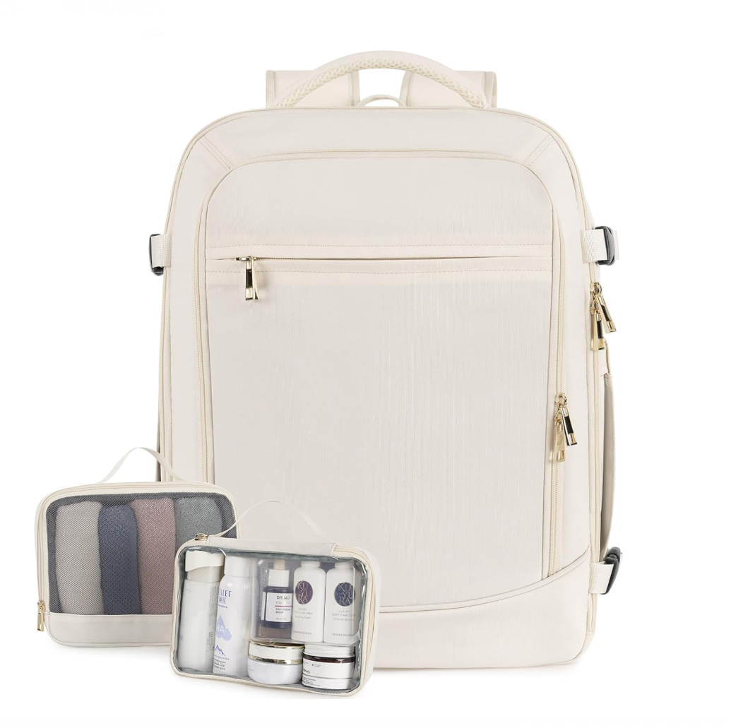 Foto 2 | Mochila Genérica Beige Grande