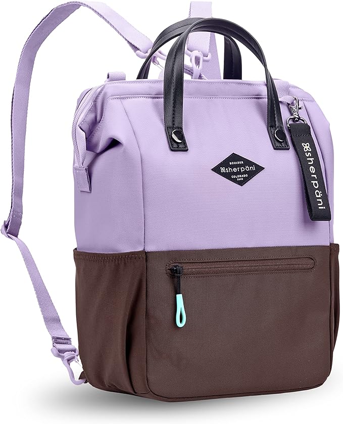 Mochila Convertible Sherpani Dispa Púrpura con Espacio para Portátil de 13''