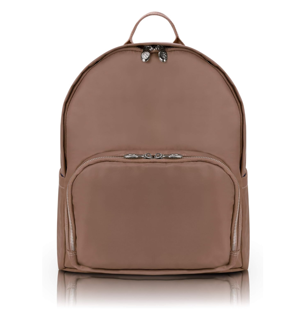 Mochila Clásica Mcklein para Laptop de 15 Pulgadas de Nailon Ligero con Bolsillos Exteriores y Organizador de Accesorio