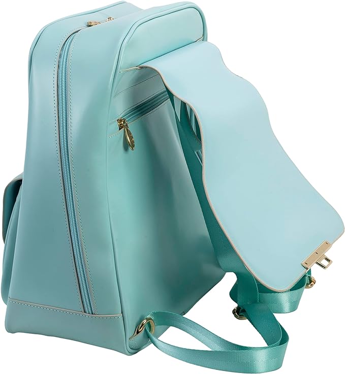 Foto 2 | Mochila de Cuero McKlein para Laptop Azul
