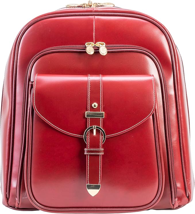 Foto 1 | Mochila de Cuero Mcklein para Laptop Roja