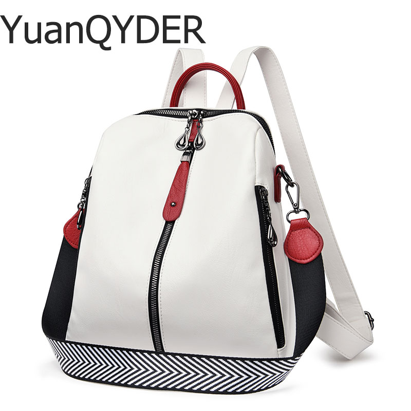 Foto 3 pulgar | Venta Internacional-mochila Yuanqyder De Piel De Oveja Antirrobo 20-35l