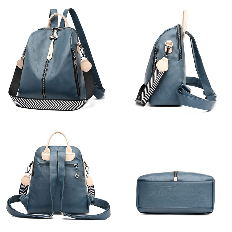 Foto 6 pulgar | Venta Internacional-mochila Yuanqyder De Piel De Oveja Antirrobo 20-35l