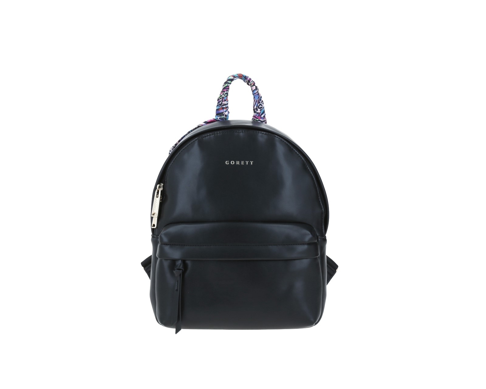 Mochila Backpack Gorett Negro Triski Mediano De Dama