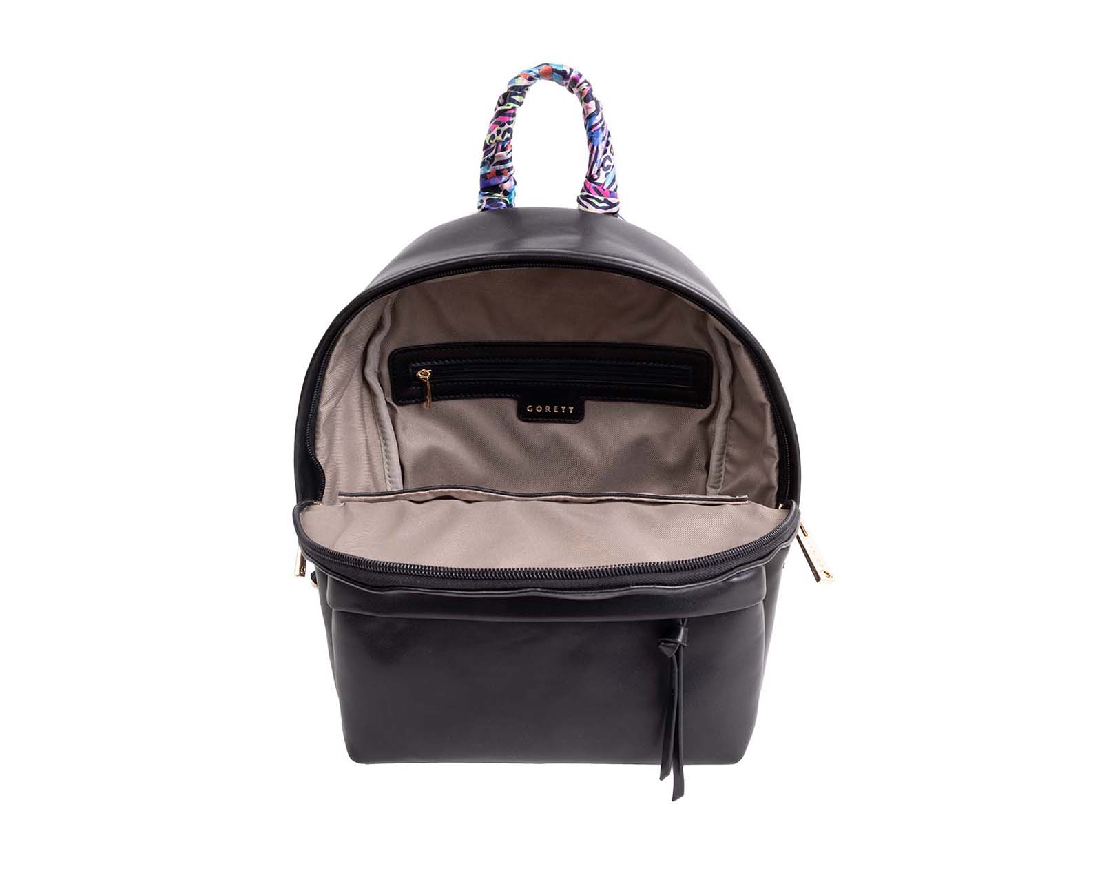Foto 7 | Mochila Backpack Gorett Negro Triski Mediano De Dama