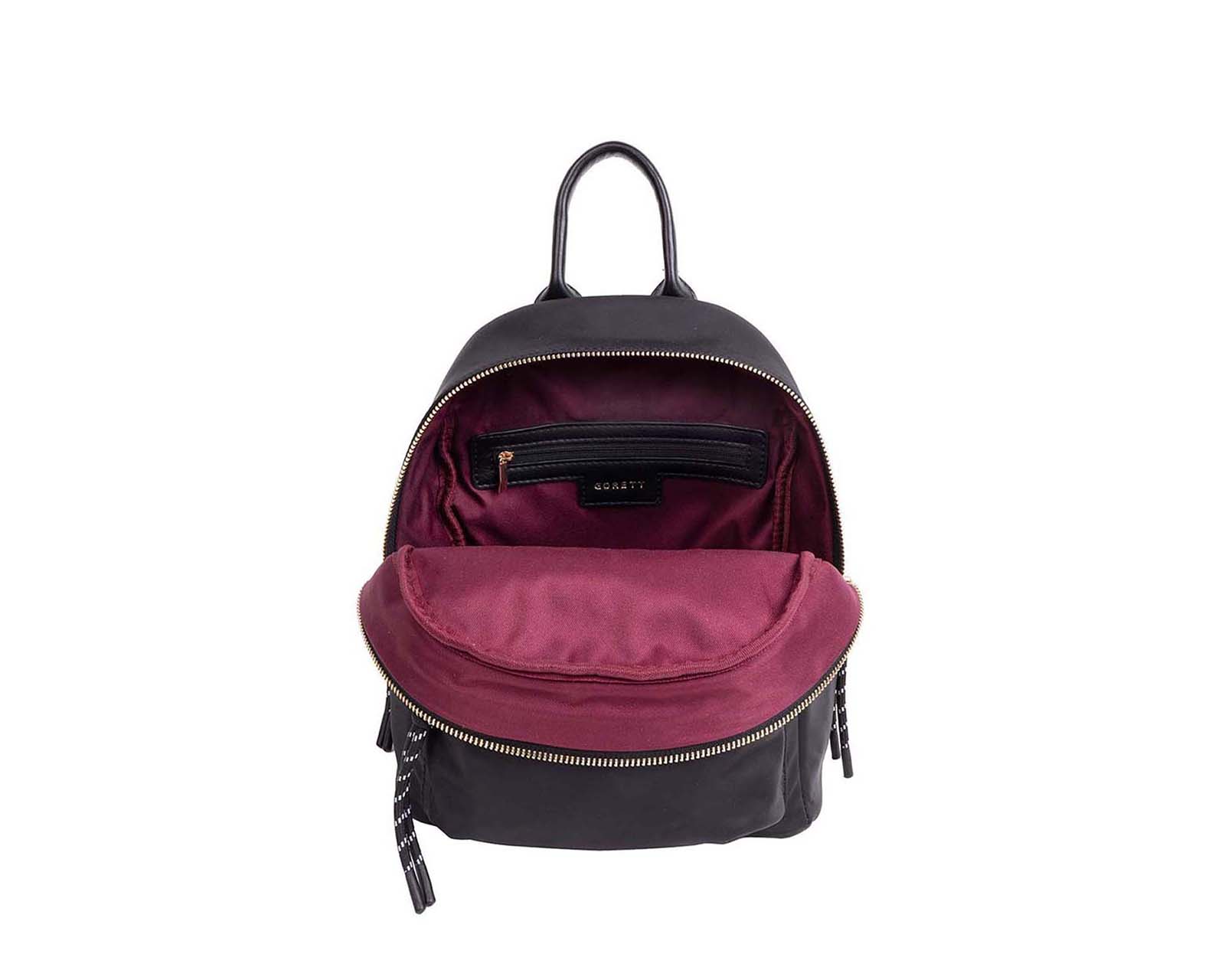 Foto 7 | Mochila de Dama Backpack Gorett Negra Jeykey Mediana