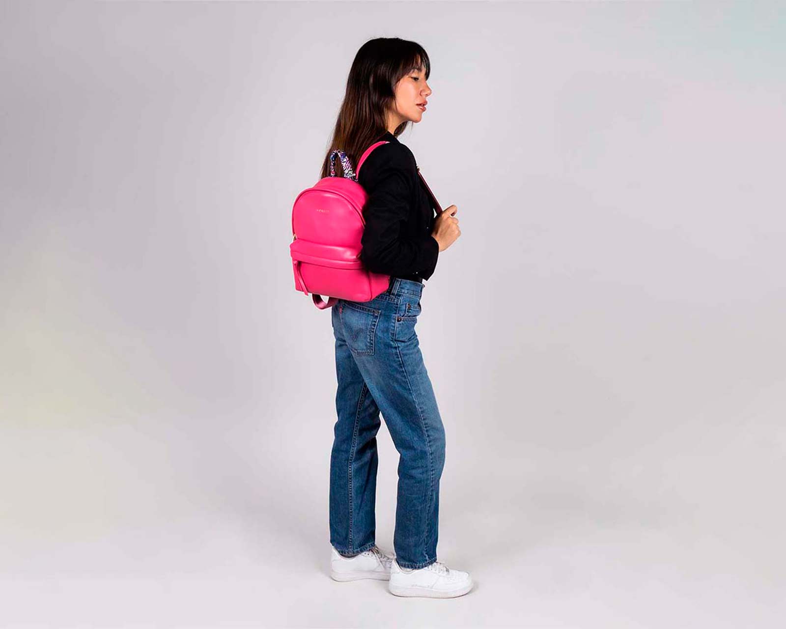 Foto 9 pulgar | Mochila de Dama Backpack Gorett Rosa Triski Mediana